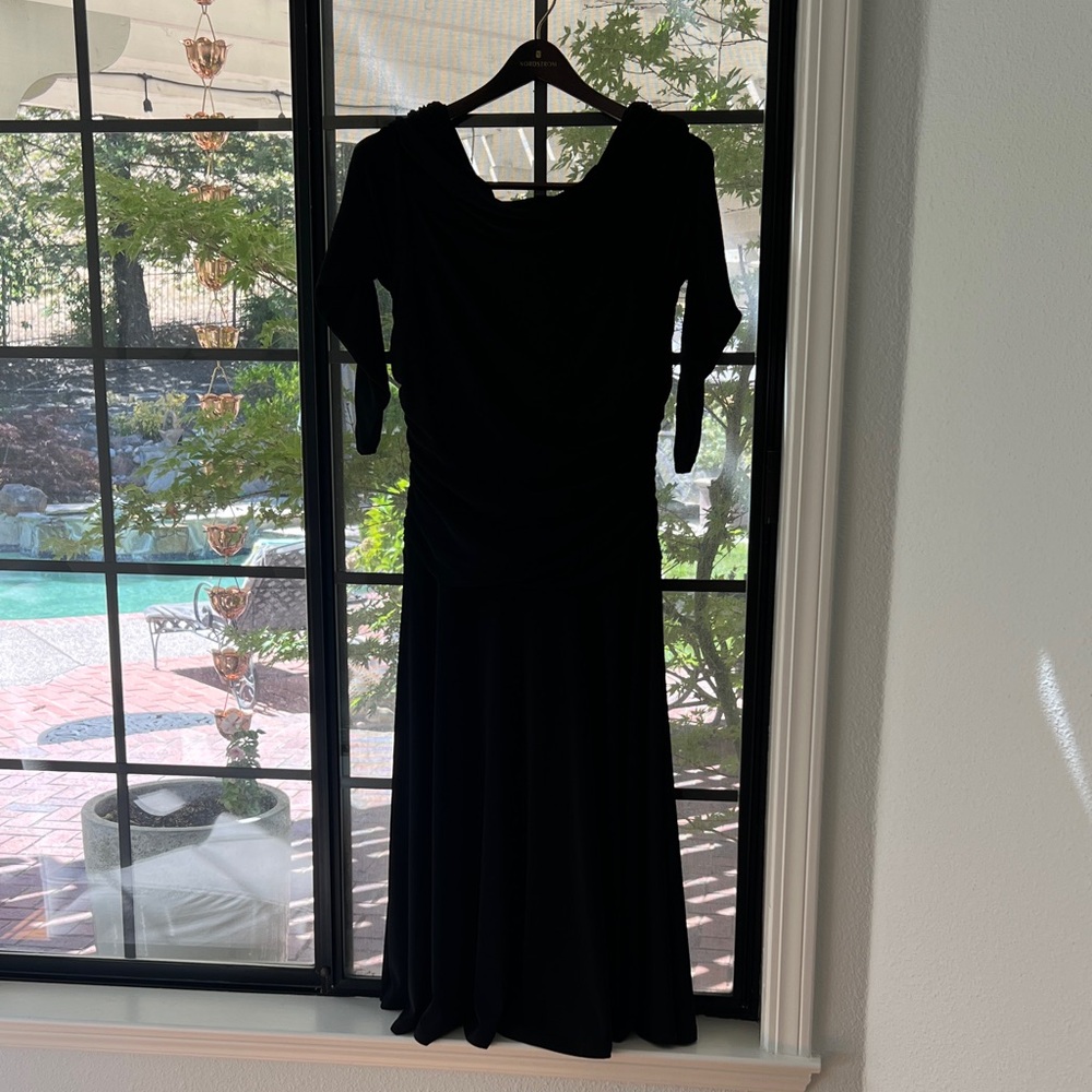 Jones New York Black Long Sleeve Dress